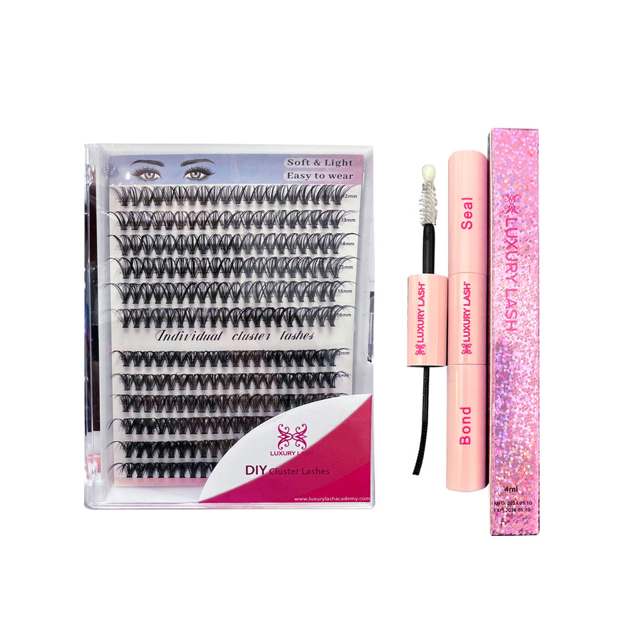 Luxury Lash DIY Cluster Lashes + Bonder Combo