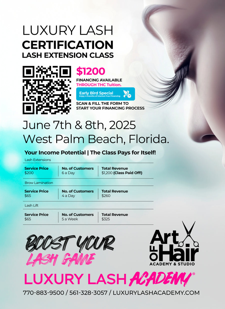 Art of Hair Academy  Lash Extensions Class June 7th & 8th | 2025
