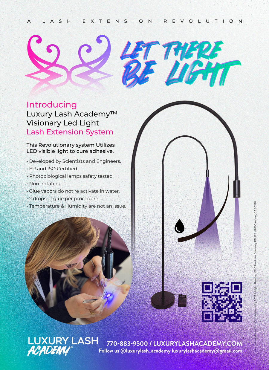Luxury Lash LED Light Lash Extension System (Floor Lamp) + Training Video and Certification